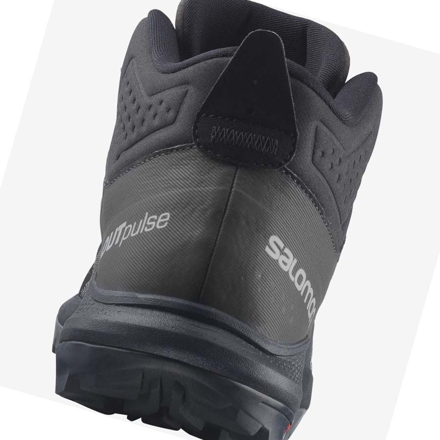 Salomon OUTPULSE MID GORE-TEX Erkek Yürüyüş Ayakkabısı Siyah | TR 3541RVD